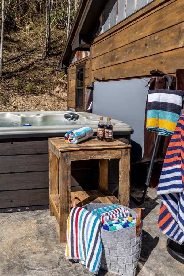 New Rustic Luxe Cabin Billiards Spa Near Gsmnp Таунсенд Экстерьер фото