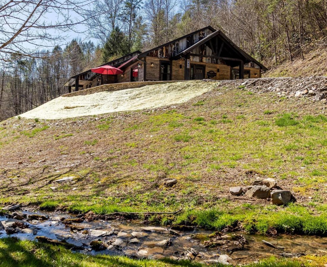 New Rustic Luxe Cabin Billiards Spa Near Gsmnp Таунсенд Экстерьер фото